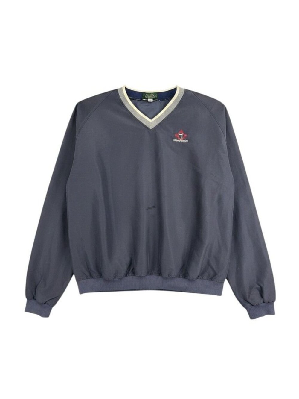 Fairway Collection Mens New Mexico Embroidered V-Neck Pullover Navy Medium